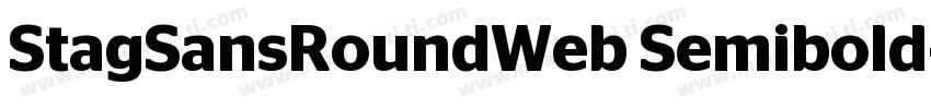 StagSansRoundWeb Semibold字体转换
